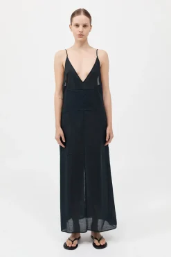Semi Sheer Patchwork Dress -|St. Agni Clearance
