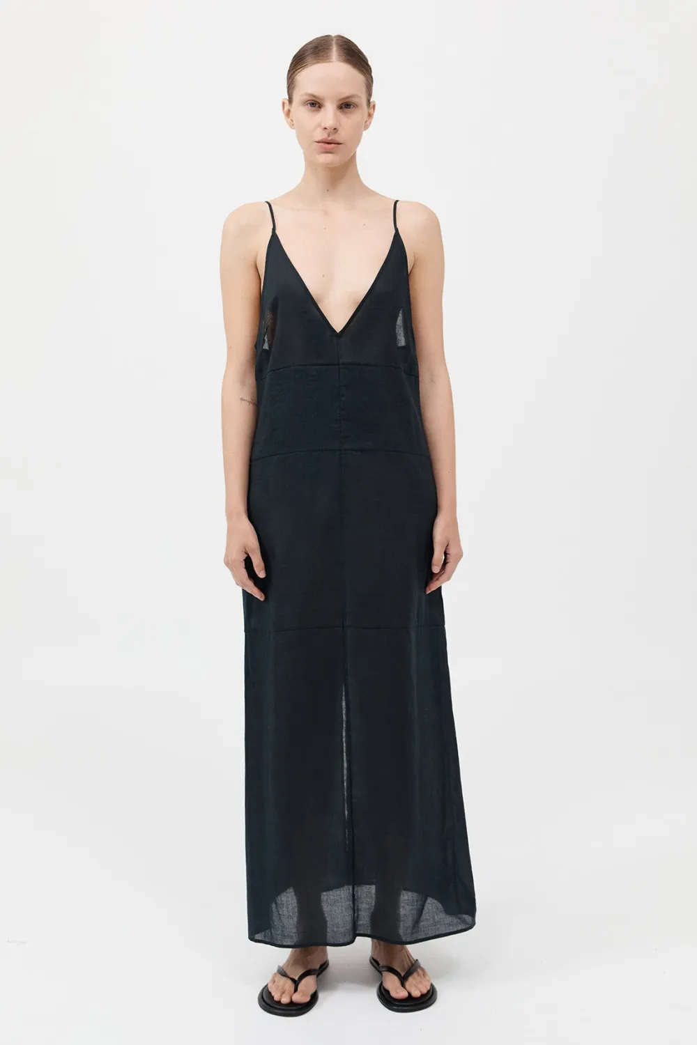 Semi Sheer Patchwork Dress -|St. Agni Clearance