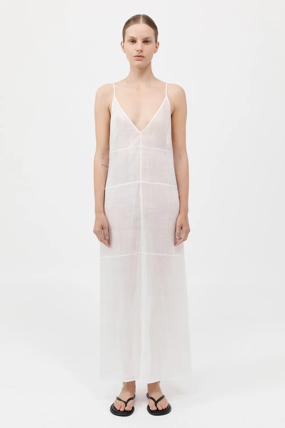 Semi Sheer Patchwork Dress -|St. Agni Discount