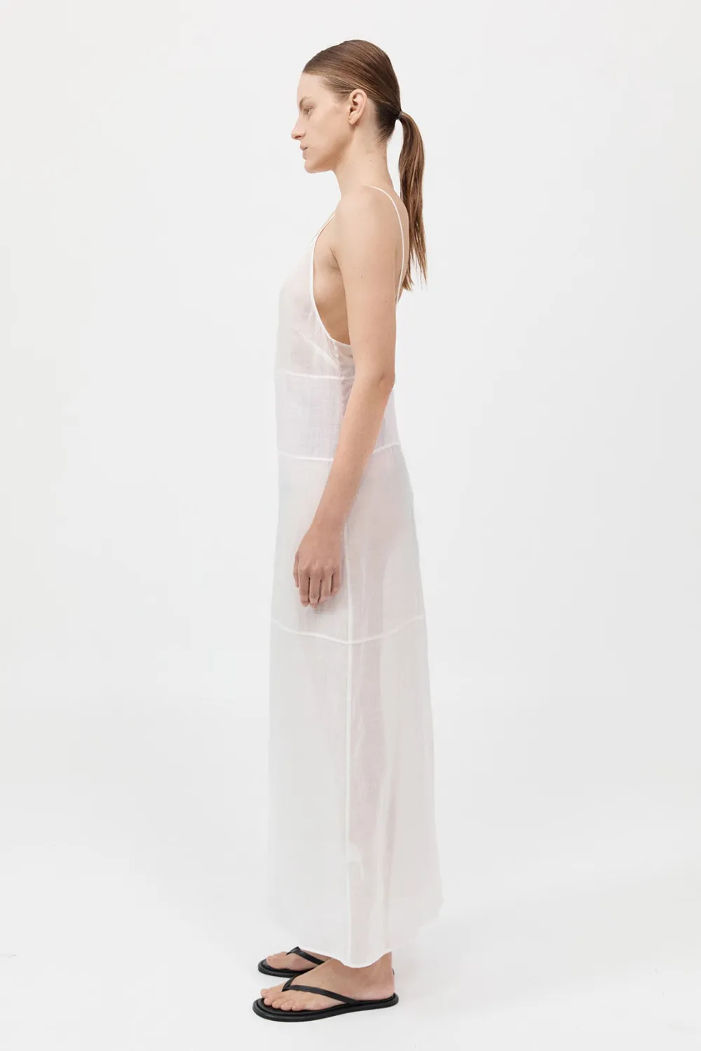 Semi Sheer Patchwork Dress -|St. Agni Discount