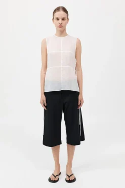 Semi Sheer Patchwork Top -|St. Agni New