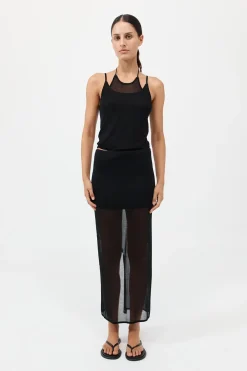 Sheer Column Skirt -|St. Agni Cheap