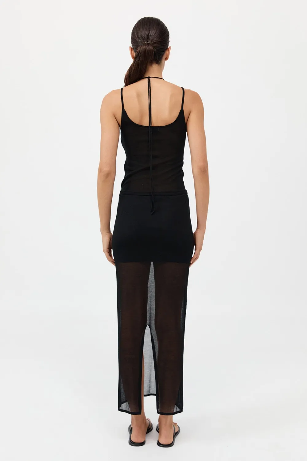 Sheer Column Skirt -|St. Agni Cheap