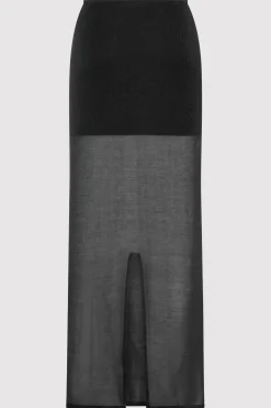 Sheer Column Skirt -|St. Agni Cheap