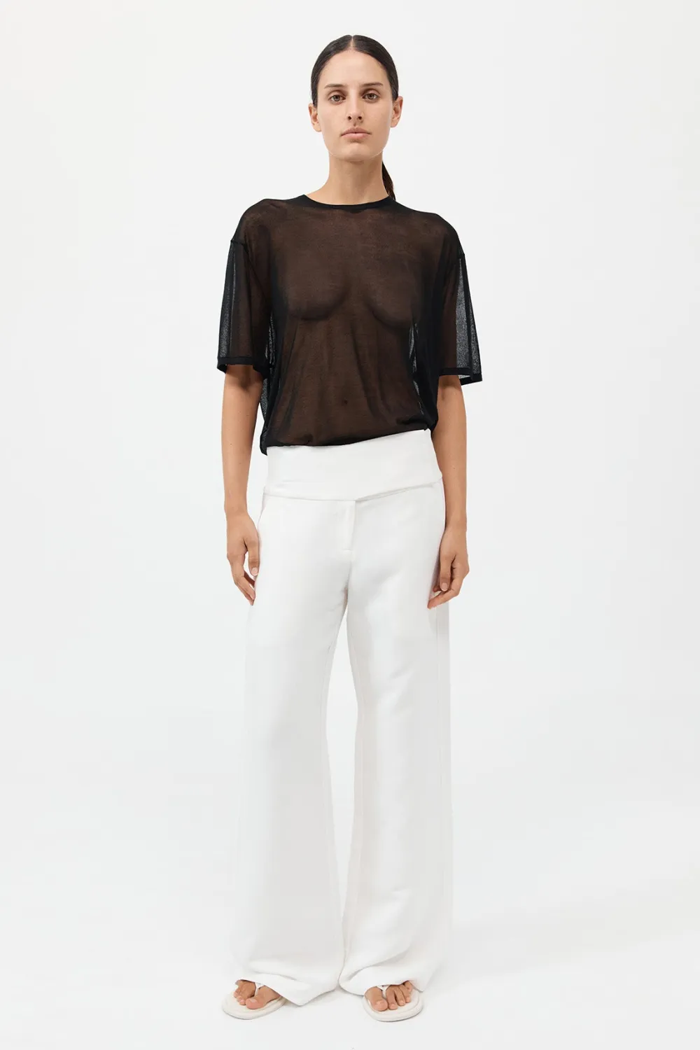Sheer Oversized Tee -|St. Agni New