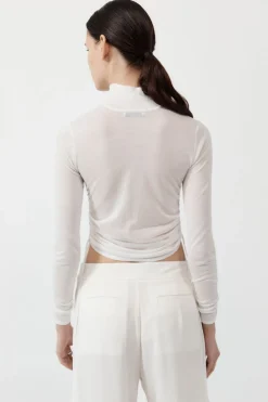 Sheer Ruched Top -|St. Agni Best