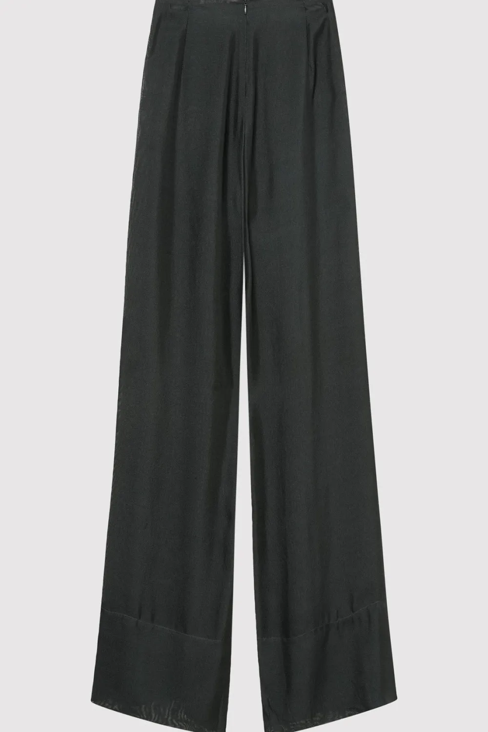 Sheer Silk Gauze Pants - Soot|St. Agni Discount