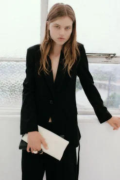 Side Stripe Blazer - Black|St. Agni Cheap