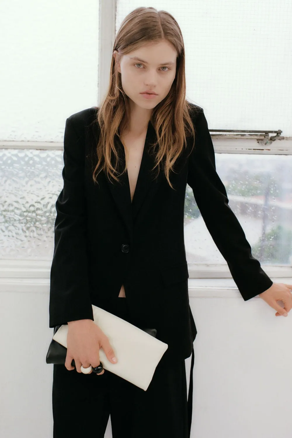 Side Stripe Blazer - Black|St. Agni Cheap