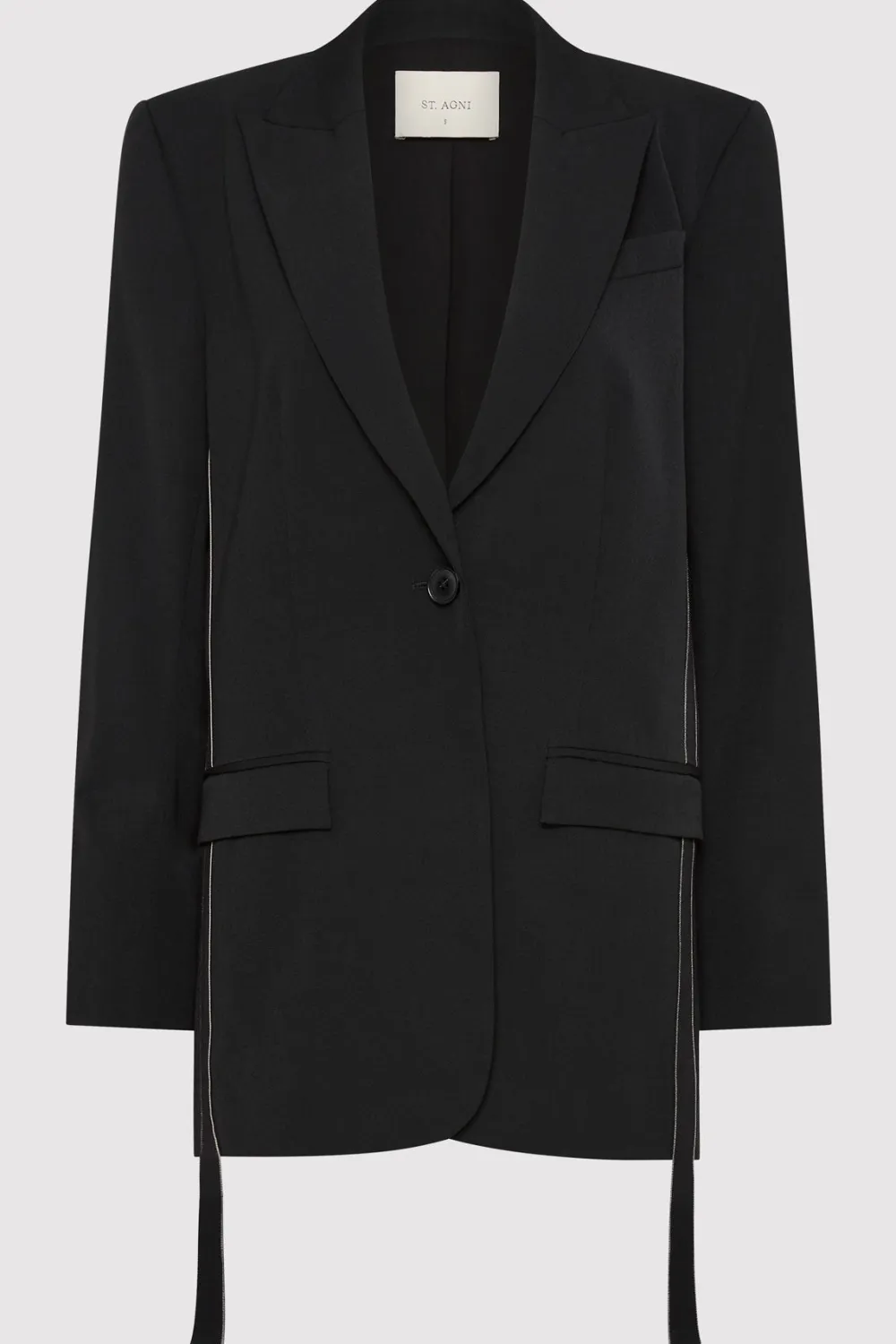 Side Stripe Blazer - Black|St. Agni Cheap
