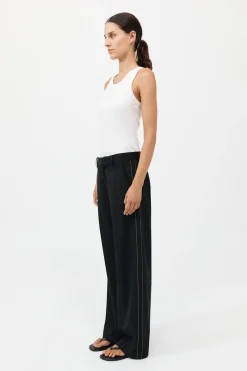 Side Stripe Pants - Black|St. Agni Discount