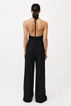 Silk Mesh Bias Top - Black|St. Agni Outlet
