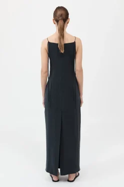 Silk Tuck Dress -|St. Agni Outlet