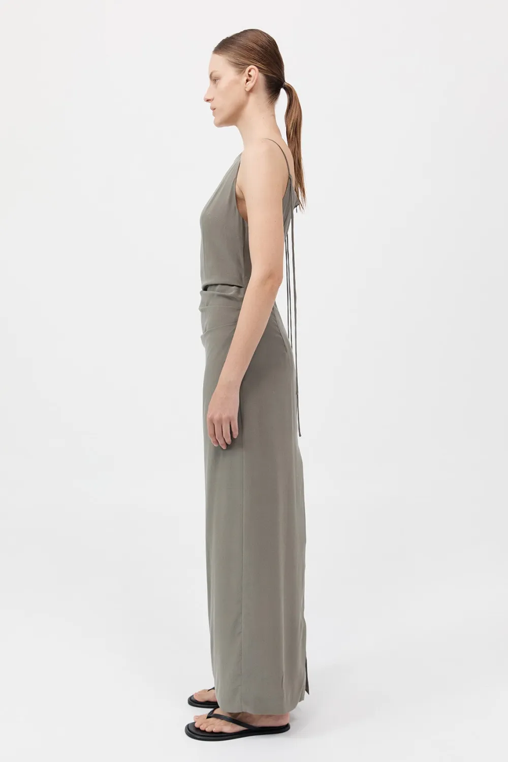 Silk Tuck Dress -|St. Agni Sale