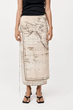 Silk Wrap Tie Skirt -|St. Agni Cheap