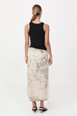 Silk Wrap Tie Skirt -|St. Agni Cheap