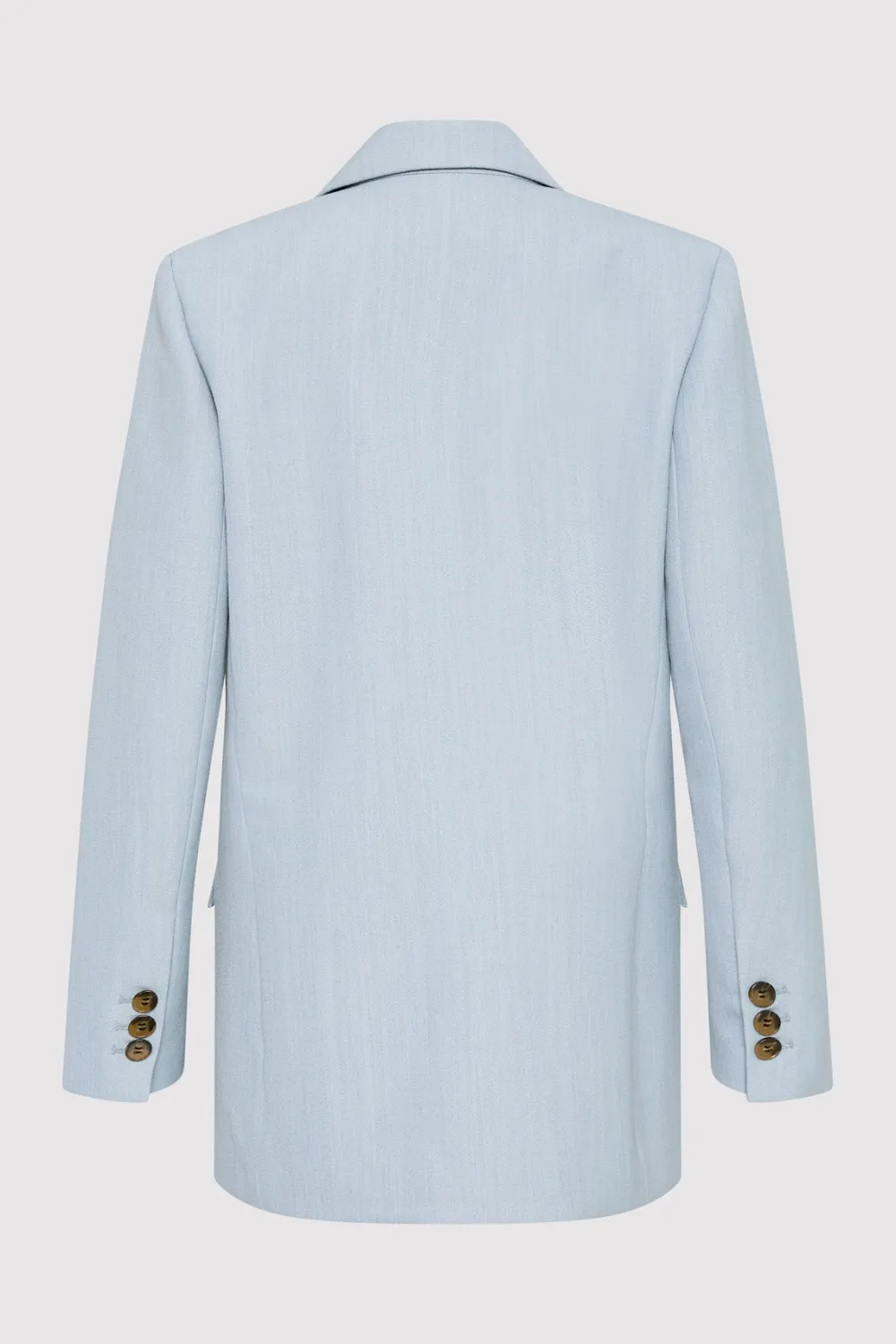 Single Button Tailored Blazer - Stone Blue|St. Agni Hot