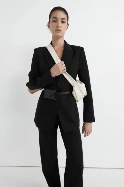 Slim Cut Out Blazer - Black|St. Agni Cheap