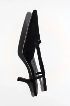 Sling Back Heel - Black|St. Agni Outlet