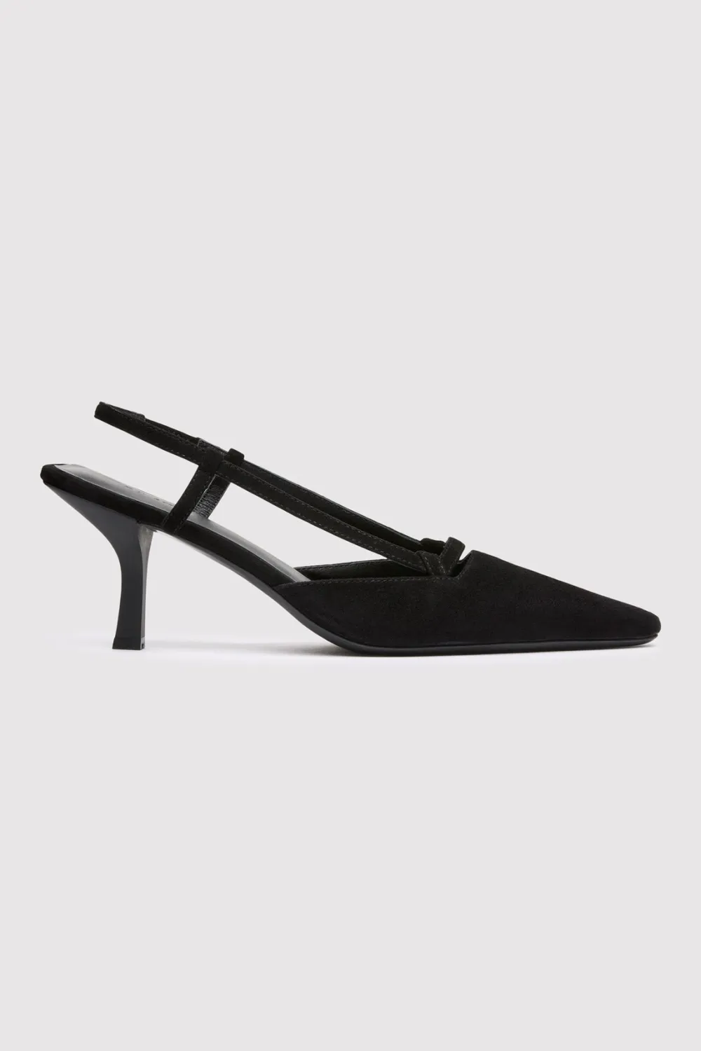 Sling Back Heel - Black|St. Agni Outlet