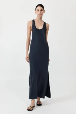 Soft Silk Bias Tank Dress -|St. Agni Outlet