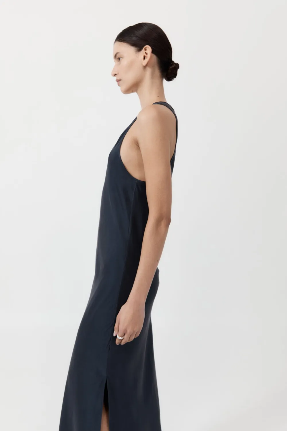 Soft Silk Bias Tank Dress -|St. Agni Outlet