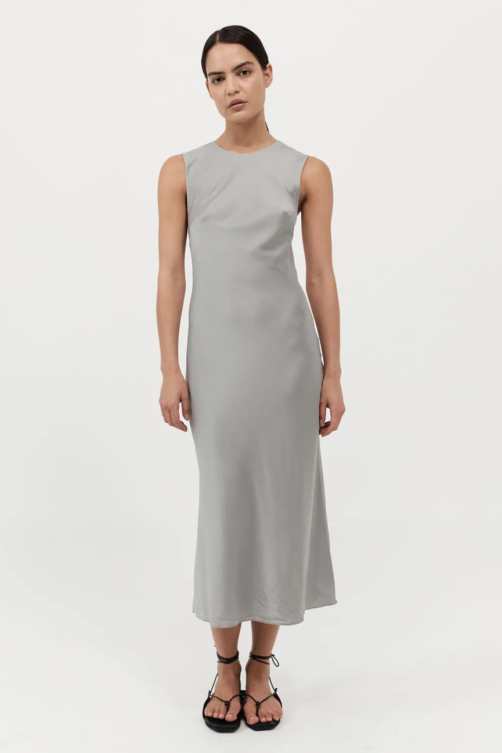 Soft Silk Rouleau Tie Dress -|St. Agni Online