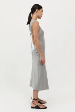 Soft Silk Rouleau Tie Dress -|St. Agni Online