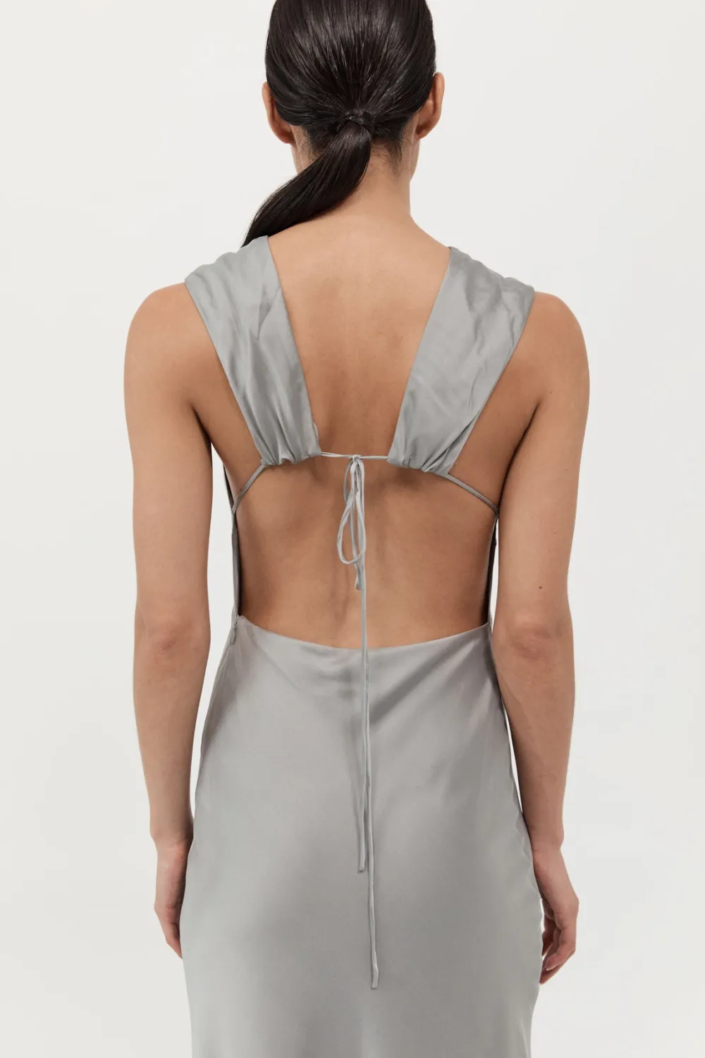 Soft Silk Rouleau Tie Dress -|St. Agni Online