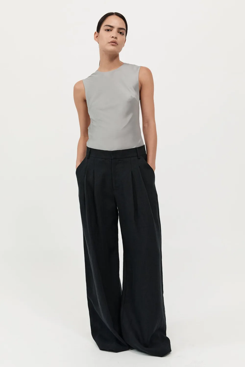 Soft Silk Rouleau Tie Top -|St. Agni Flash Sale