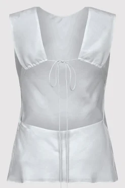 Soft Silk Rouleau Tie Top -|St. Agni Flash Sale