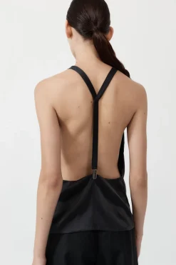 Soft Silk Suspender Top -|St. Agni Hot