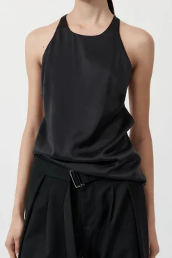 Soft Silk Suspender Top -|St. Agni Hot