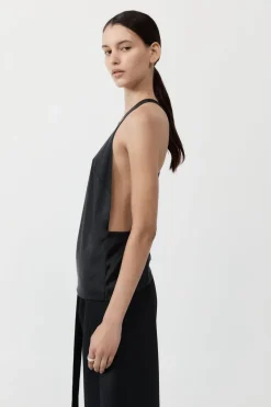 Soft Silk Suspender Top -|St. Agni Hot