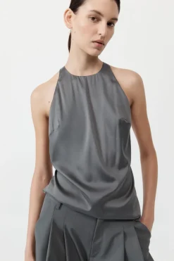 Soft Silk Suspender Top -|St. Agni Fashion