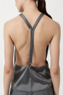 Soft Silk Suspender Top -|St. Agni Fashion