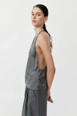Soft Silk Suspender Top -|St. Agni Fashion