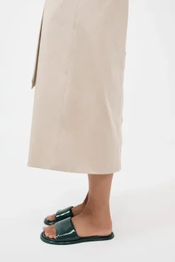 Soft Slipper - Patent Deep Green|St. Agni Outlet