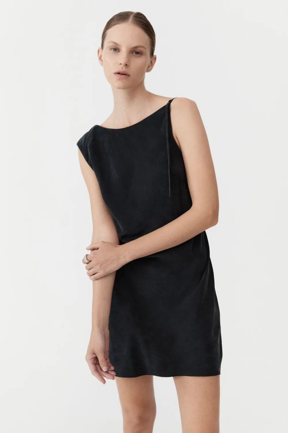 Sophia Drape Mini Dress - Washed|St. Agni Shop