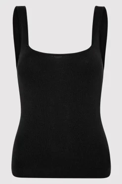 Square Neck Knit Singlet -|St. Agni Best Sale