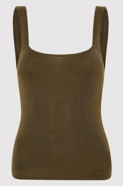Square Neck Knit Singlet -|St. Agni Store