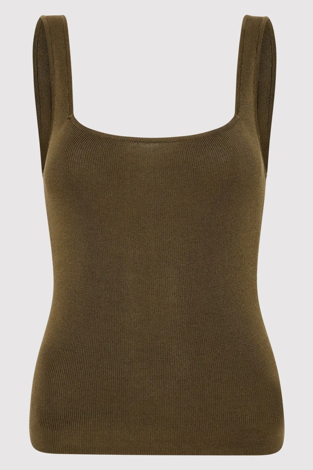 Square Neck Knit Singlet -|St. Agni Store