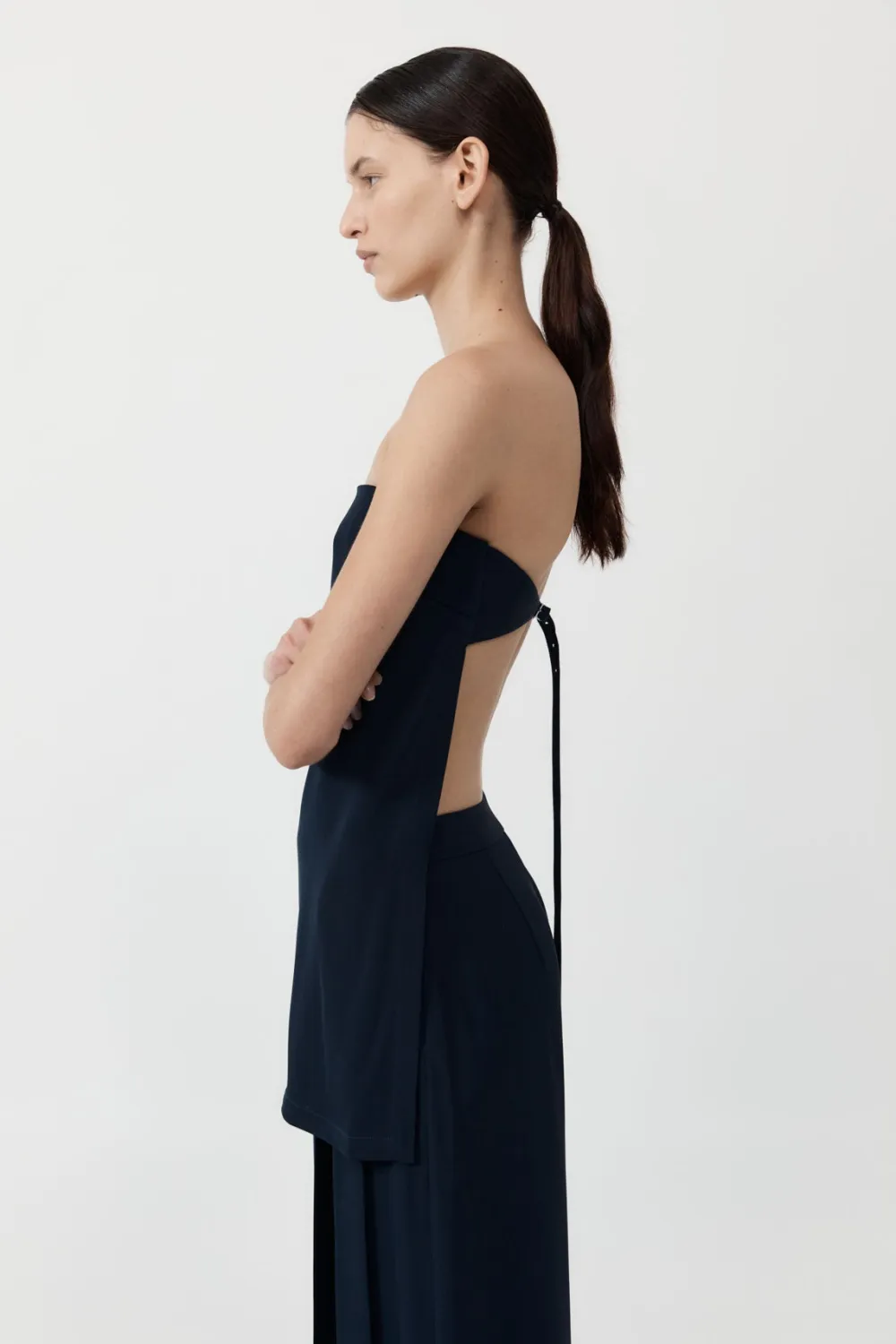 Strapless Buckle Back Top -|St. Agni Flash Sale