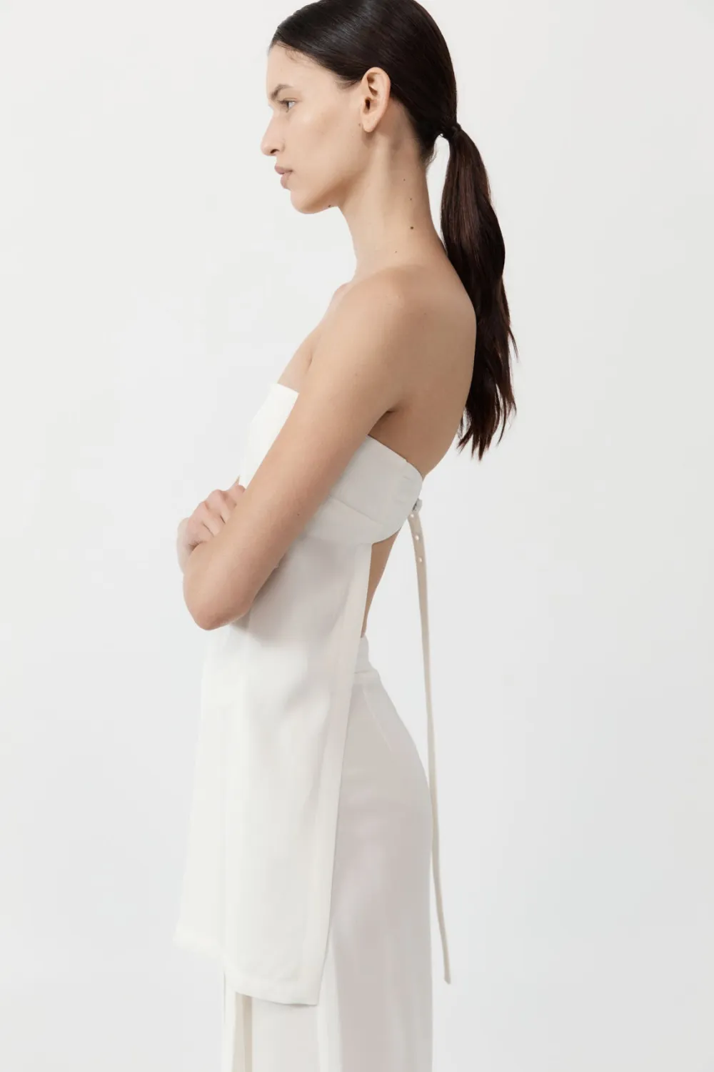 Strapless Buckle Back Top -|St. Agni Flash Sale