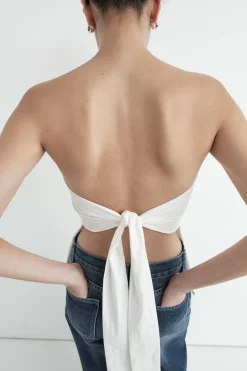 Strapless Tie Back Top -|St. Agni Discount