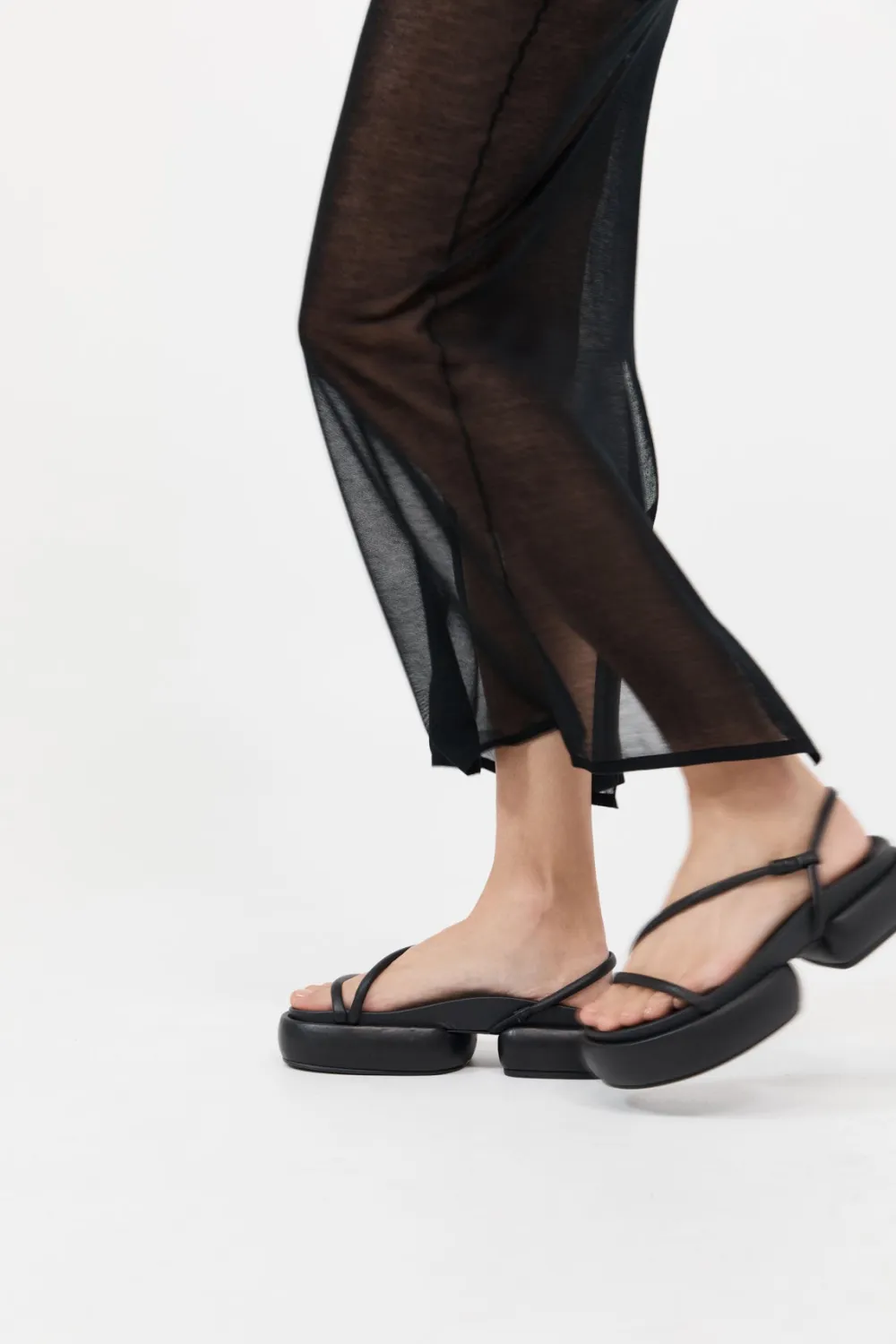 Strappy Pillow Slides -|St. Agni Flash Sale