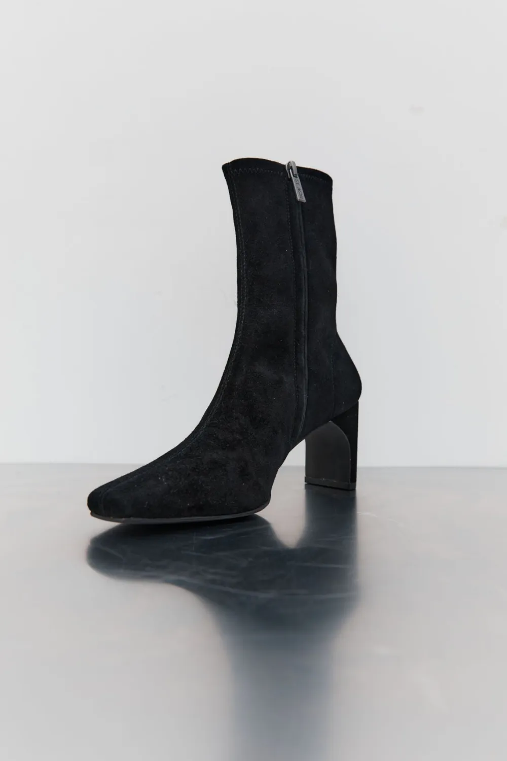 Suede Ankle Boot - Black|St. Agni Cheap