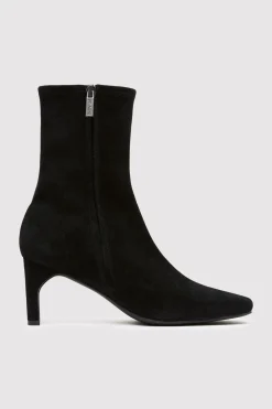 Suede Ankle Boot - Black|St. Agni Cheap