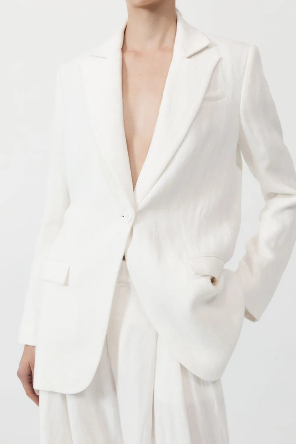Tailored Linen Blazer -|St. Agni Cheap