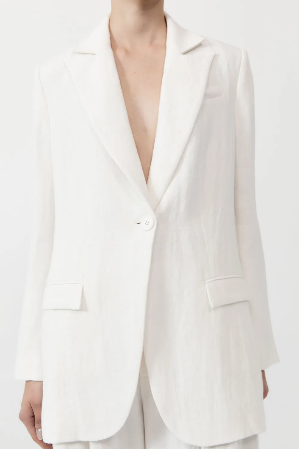 Tailored Linen Blazer -|St. Agni Cheap